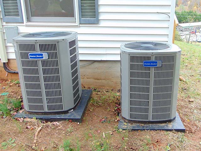 HVAC Repair - air conditioners outside of home